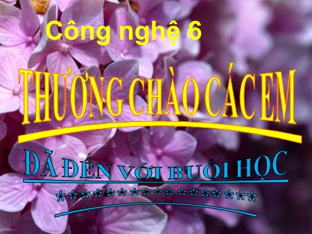 Bài giảng Công nghệ 6 - Bài 18: Các phương pháp chế biến thực phẩm