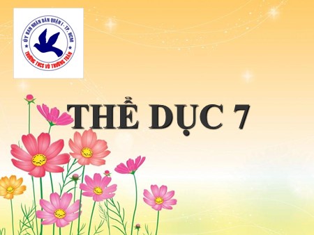 Bài giảng Thể dục 7 - Bài: Bài thể tục (4 động tác). Chạy bền - Trường THCS Võ Trường Toản