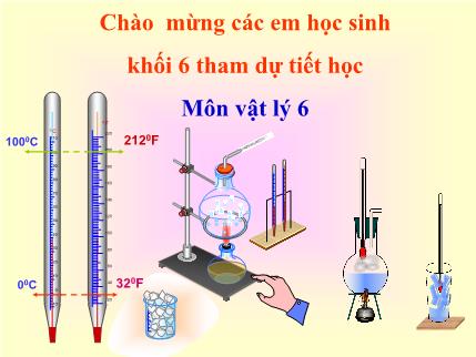 Bài giảng Vật lý Khối 6 - Tiết 25, Bài 22: Nhiệt kế. Nhiệt giai