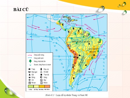 Bài giảng Địa lí 7 - Bài 42: Thiên nhiên Trung và Nam Mĩ (Tiếp theo)