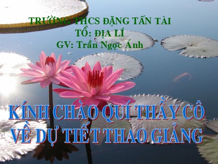 Bài giảng Địa lí 9 - Bài 36: Vùng đồng bằng sông Cửu Long (Tiếp theo) - Trần Ngọc Ánh