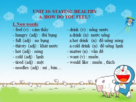 Bài giảng English 6 - Unit 10: Staying healthy - Part A: How do you feel?