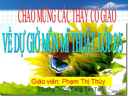 Bài giảng Mĩ thuật 8 - Tiết 14, Bài 12: Vẽ tranh Đề tài Gia đình - Phạm Thị Thúy