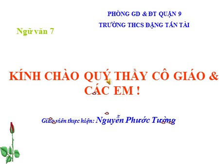Bài giảng Ngữ văn 7 - Tiết 113, Bài 29: Văn bản Ca Huế trên sông Hương - Nguyễn Phước Tường