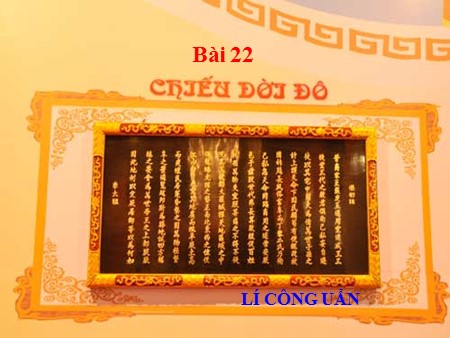 Bài giảng Ngữ văn 8 - Bài 22: Chiếu dời đô