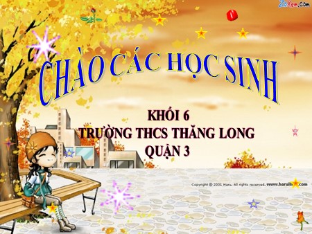 Bài giảng Số học Khối 6 - Tuần 24: Tính chất cơ bản của phép cộng phân số - Trường THCS Thăng Long