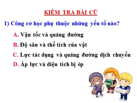 Bài giảng theo chủ đề Vật lý 8 - Chủ đề 16: Cơ năng - Trần Thị Lan Hương