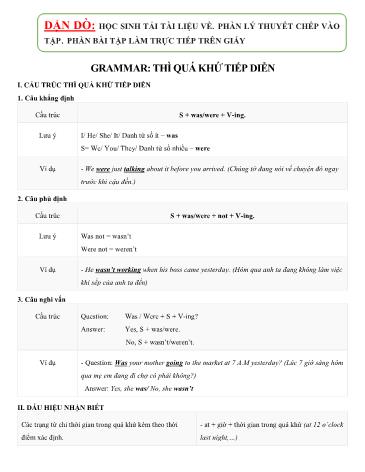 Đề cương ôn tập Tiếng Anh Lớp 8 - Tuần 24+25