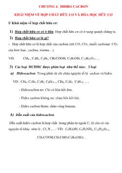Giáo án ôn tập kiến thức môn Hóa học Lớp 9 - Chương 4: Hiđrocacbon - Lê Thúy Hòa