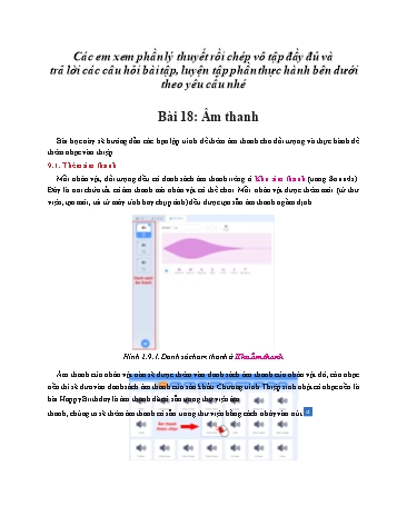 Giáo án ôn tập kiến thức môn Tin học Lớp 8 - Bài 18+19