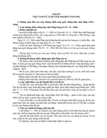 Giáo án ôn tập theo chủ đề Lịch sử Lớp 9 - Chủ đề 5+6