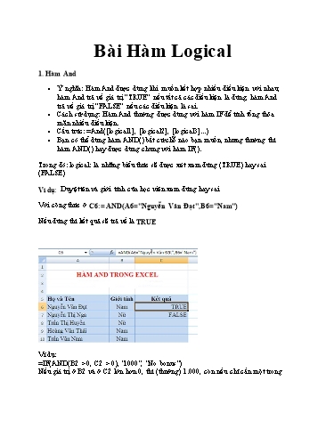 Hệ thống ôn tập kiến thức môn Tin học Lớp 9 - Tuần 22+23 (Kèm đáp án)