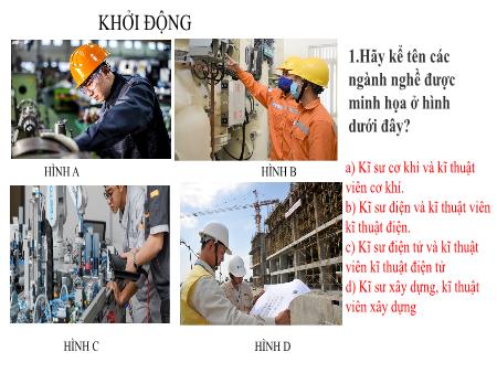 Bài giảng Công nghệ 8 - Bài 16: Khái quát chung về thiết kế kĩ thuật (Tiết 2)