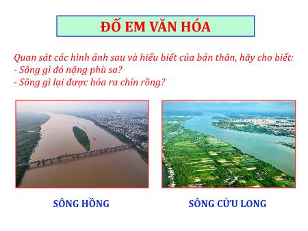 Bài giảng Địa lí 8 - Bài 6: Thủy văn Việt Nam