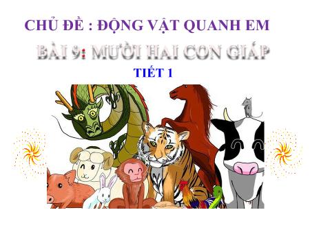 Bài giảng Mĩ thuật 7 - Bài 9: Mười hai con giáp
