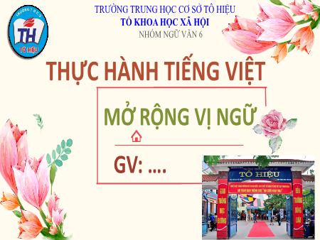 Bài giảng Ngữ Văn 6 - Thực hành tiếng việt: Mở rộng vị ngữ - Trường THCS Tô Hiệu