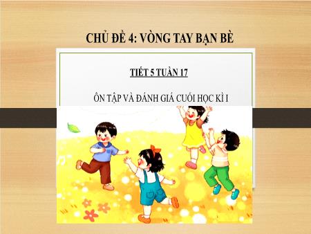 Bài giảng Âm nhạc 1 (Kết nối tri thức) - Chủ đề 4: Vòng tay bè bạn - Tiết 5