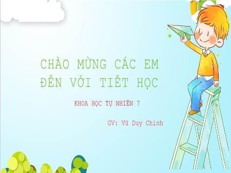 Bài giảng Khoa học tự nhiên 7 - Chủ đề 4: Tốc độ - Bài 7: Tốc độ của chuyển động - Vũ Duy Chinh