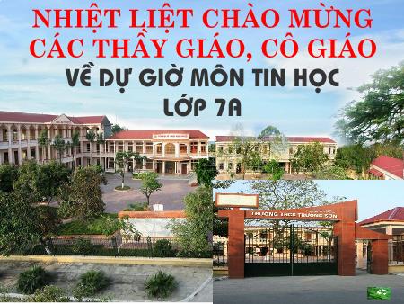 Bài giảng Tin học 7 - Bài 4: Sử dụng các hàm để tính toán