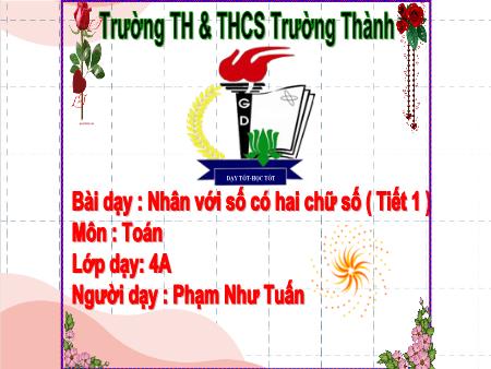 Bài giảng Toán 4 - Nhân với số có hai chữ số - Phạm Như Tuấn