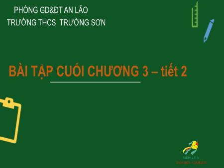 Bài giảng Toán 6 - Chương 3: Hình học trực quan - Trường THCS Trường Sơn